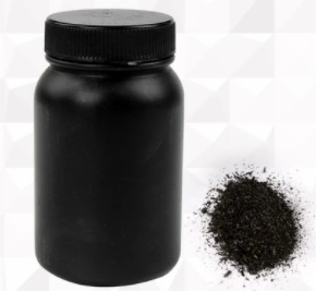 Set of pairs of magnets for steel rods with iron filing